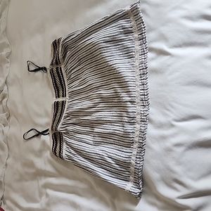 Entro Striped Blue & Cream Boho Tank Size Small